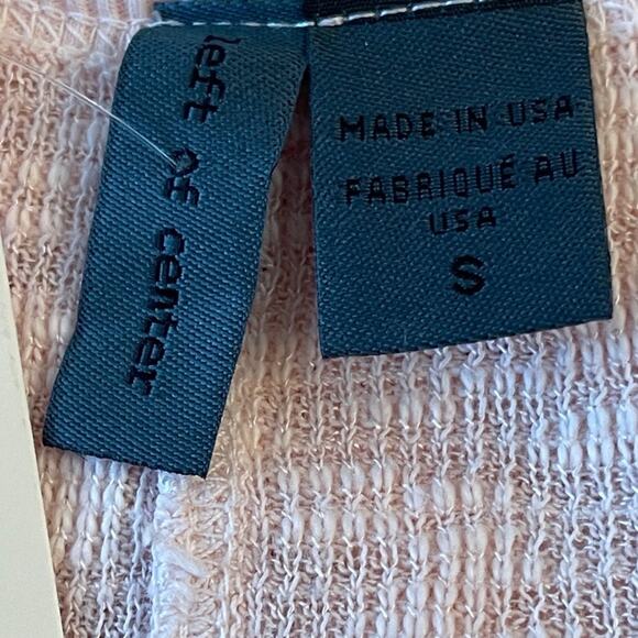 Anthropologie Left of Center Rose Pink Soft Waffle Top Size Small NEW - Picture 4 of 7